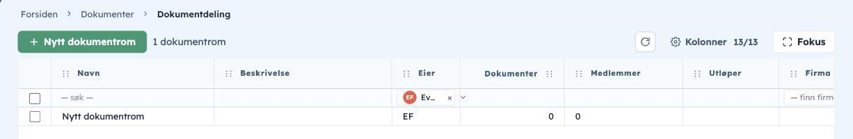 Dokumenter, Dokumentdeling