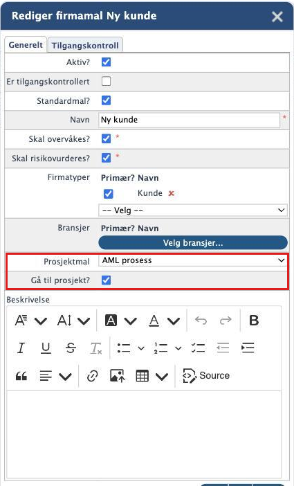 Dialogen Rediger firmamal