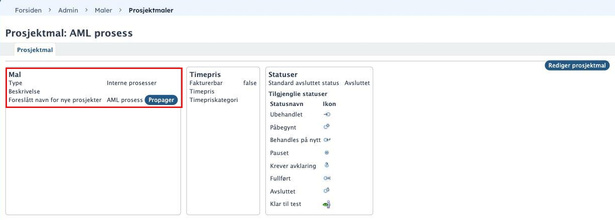 Prosjektmalsiden