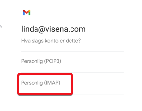 Personlig (IMAP)