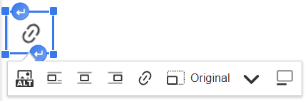 Menyen på et innlimt bilde